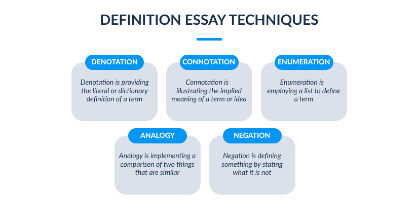 custom essay definition